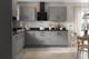 KitchenKit J-Pull Ultra Matt Dust Grey Wall Unit Bridge Rigid Cabinet KitchenKit J-Pull Ultra Matt Dust Grey Wall Unit Bridge Rigid Cabinet